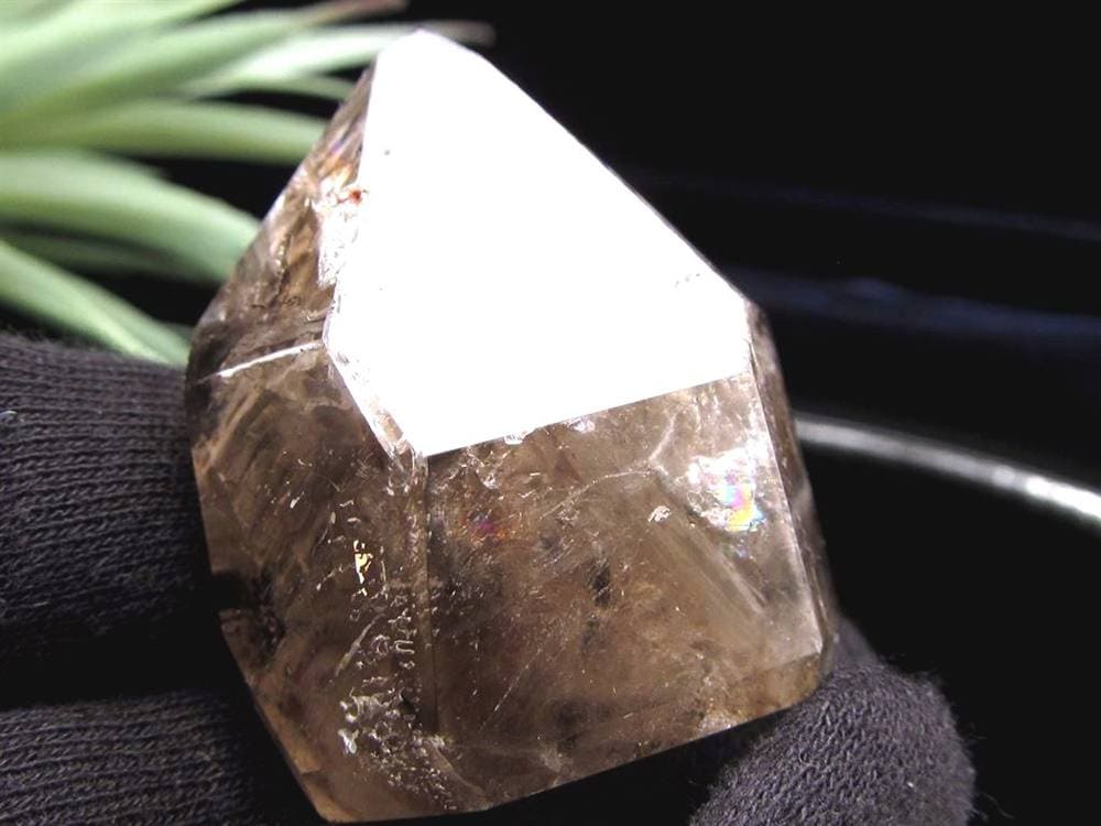 水入り水晶 エレスチャル 原石 置物 エンハイドクォーツ