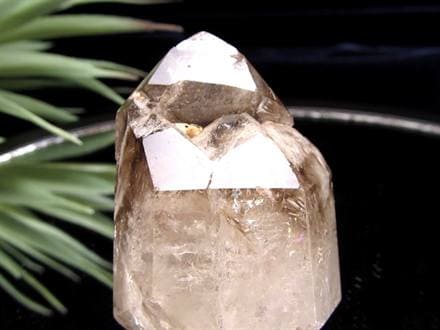 水入り水晶 エレスチャル 原石 置物 エンハイドクォーツ