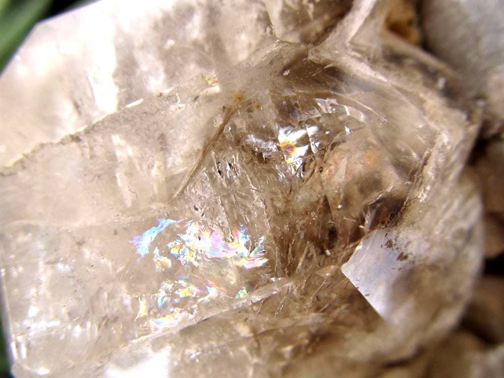 水入り水晶 エレスチャル 原石 置物 エンハイドクォーツ