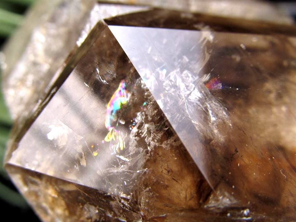 水入り水晶 エレスチャル 原石 置物 エンハイドクォーツ