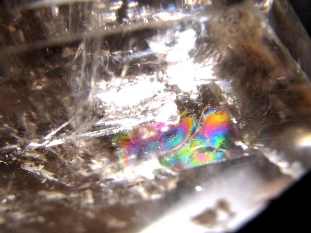 水入り水晶 エレスチャル 原石 置物 エンハイドクォーツ