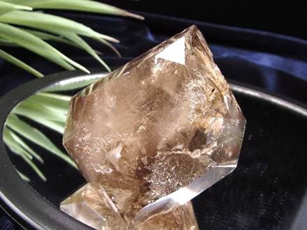 水入り水晶 エレスチャル 原石 置物 エンハイドクォーツ