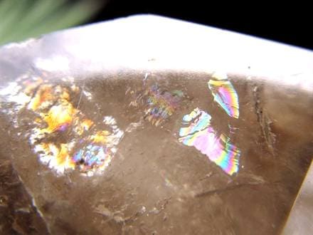 水入り水晶 エレスチャル 原石 置物 エンハイドクォーツ