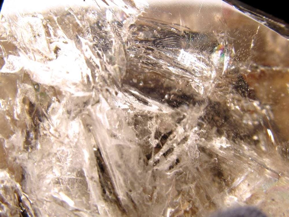 水入り水晶 エレスチャル 原石 置物 エンハイドクォーツ