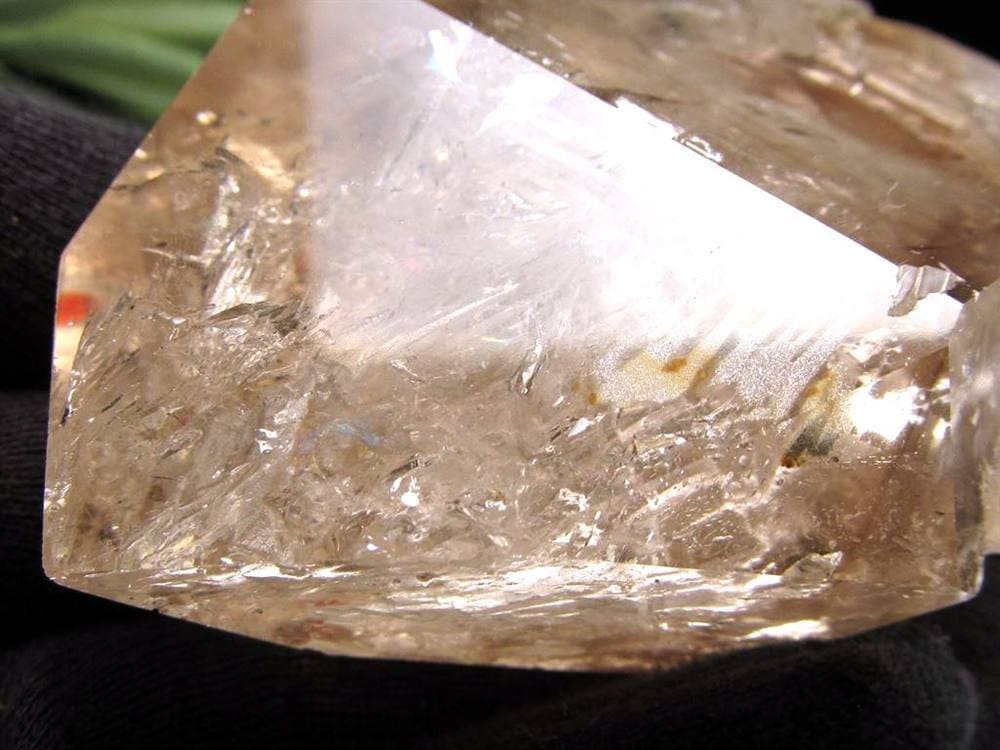 水入り水晶 エレスチャル 原石 置物 エンハイドクォーツ