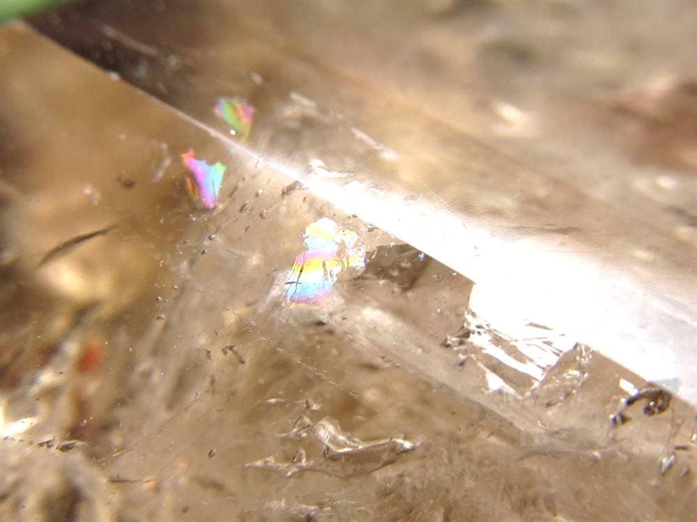 水入り水晶 エレスチャル 原石 置物 エンハイドクォーツ