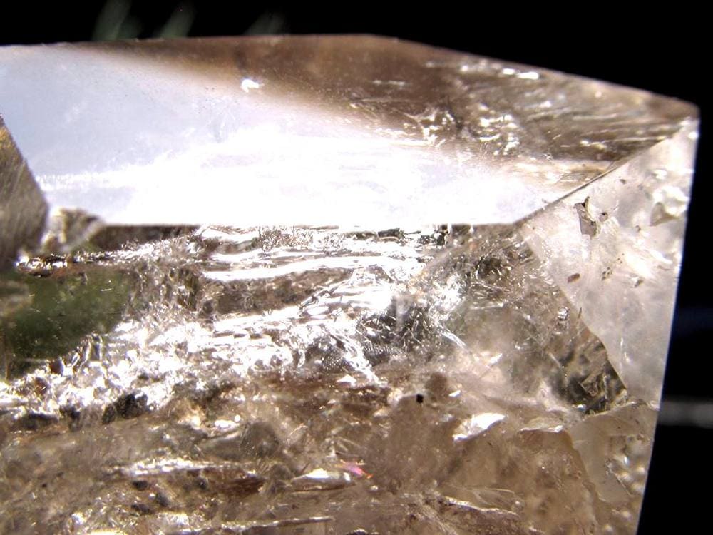 水入り水晶 エレスチャル 原石 置物 エンハイドクォーツ