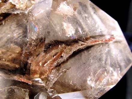 水入り水晶 エレスチャル 原石 置物 エンハイドクォーツ
