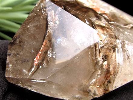 水入り水晶 エレスチャル 原石 置物 エンハイドクォーツ