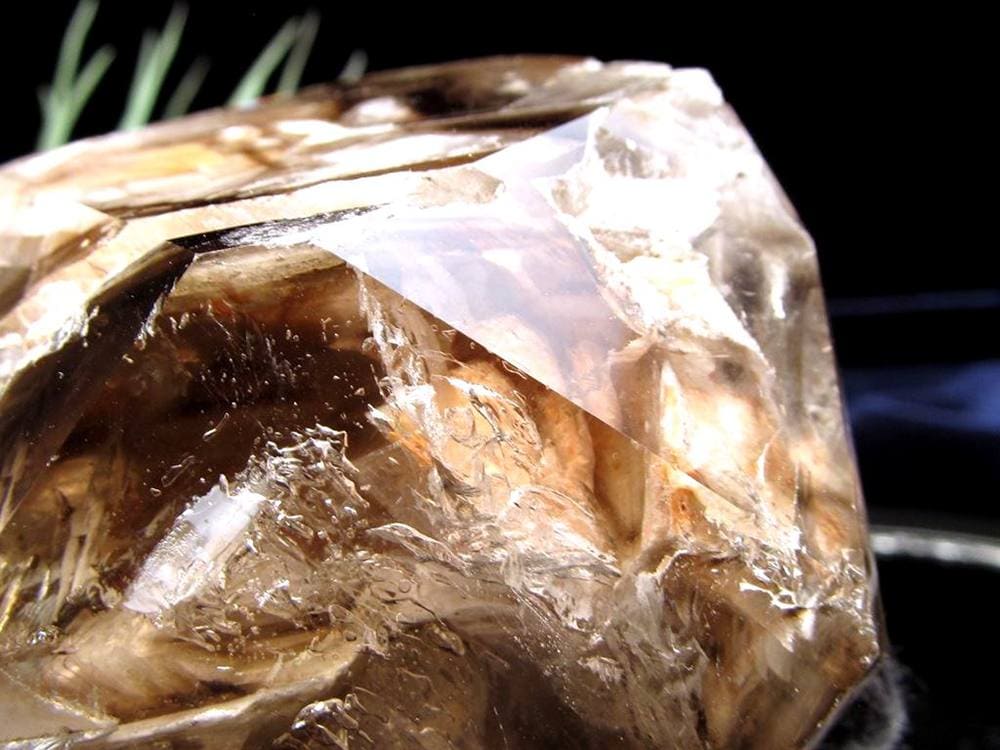 水入り水晶 エレスチャル 原石 置物 エンハイドクォーツ