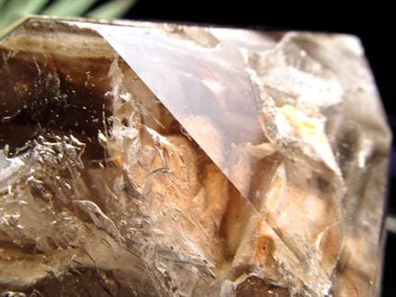 水入り水晶 エレスチャル 原石 置物 エンハイドクォーツ