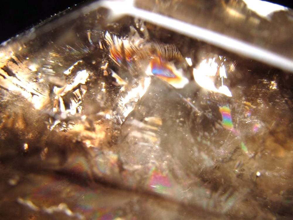 水入り水晶 エレスチャル 原石 置物 エンハイドクォーツ