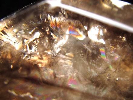 水入り水晶 エレスチャル 原石 置物 エンハイドクォーツ