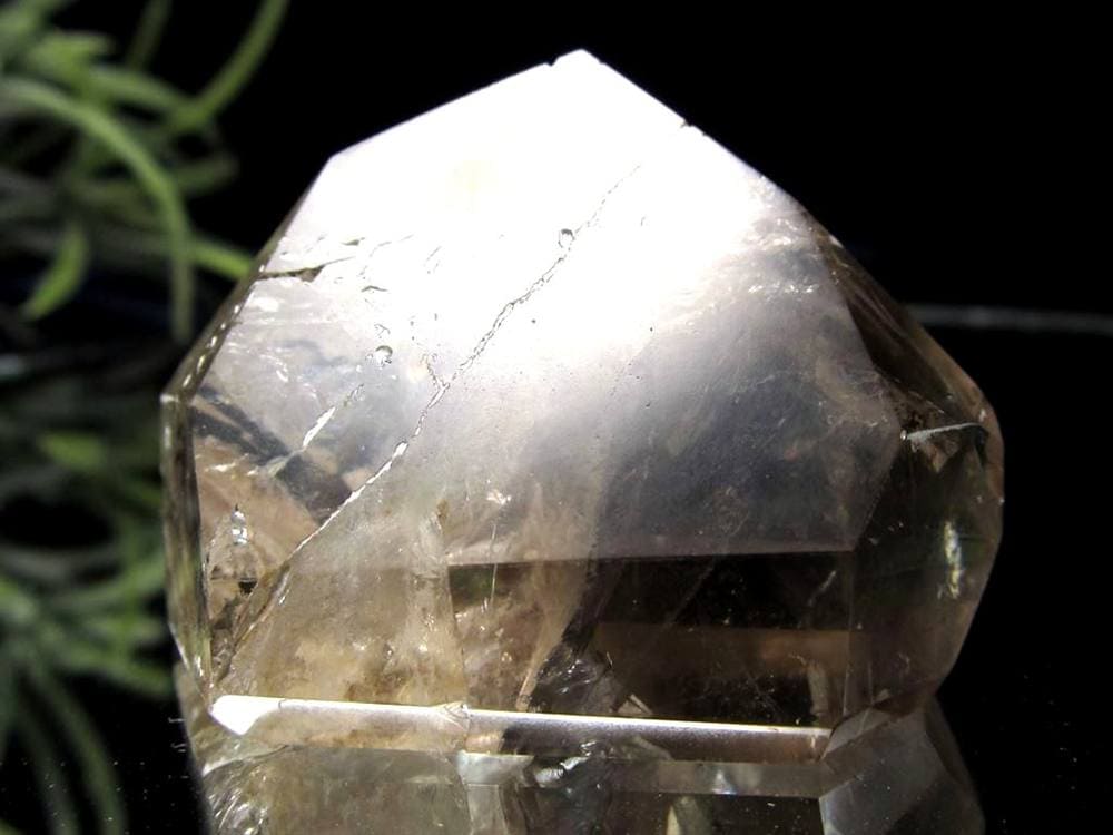 水入り水晶 エレスチャル 原石 置物 エンハイドクォーツ