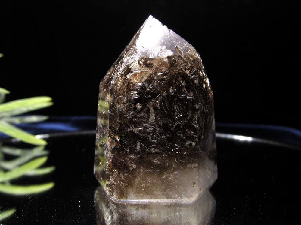 水入り水晶 エレスチャル 原石 置物 エンハイドクォーツ