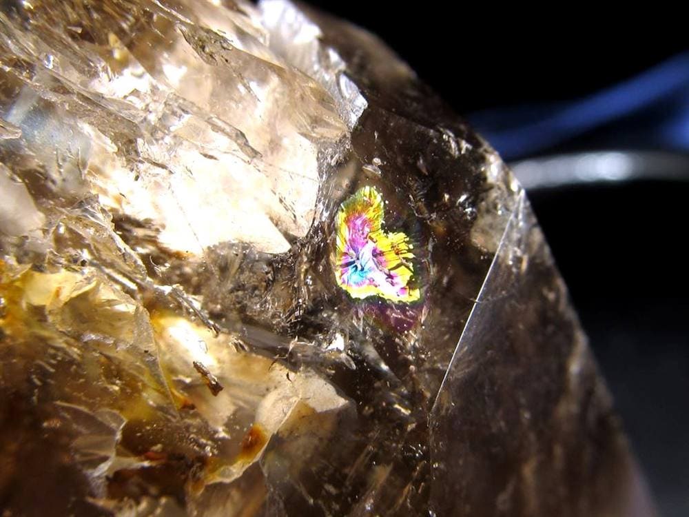 水入り水晶 エレスチャル 原石 置物 エンハイドクォーツ