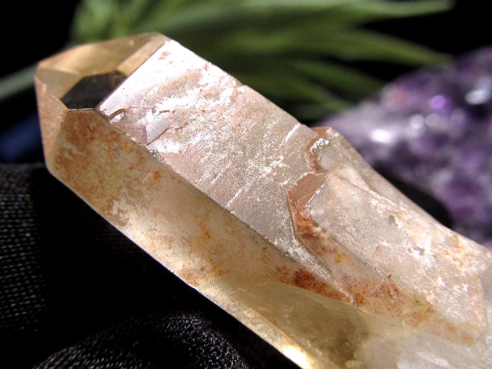 水晶ポイント 水晶 クリスタル ファントム水晶 山入り水晶 ファントムクォーツ