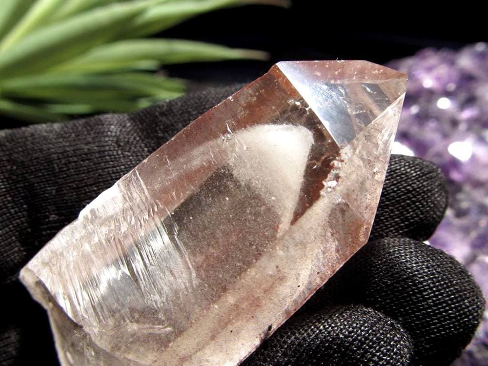 水晶ポイント 水晶 クリスタル ファントム水晶 山入り水晶 ファントムクォーツ