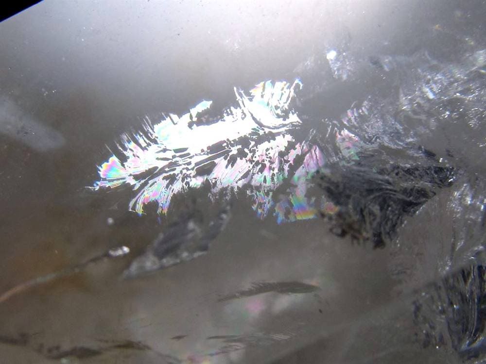 水晶ポイント 水晶 クリスタル ファントム水晶 山入り水晶 ファントムクォーツ