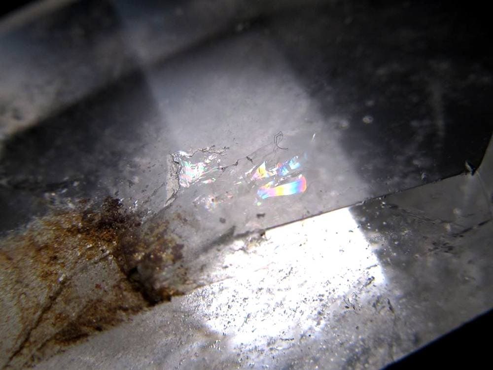 水晶 ファントム水晶 ポイント クリスタル 山入り水晶