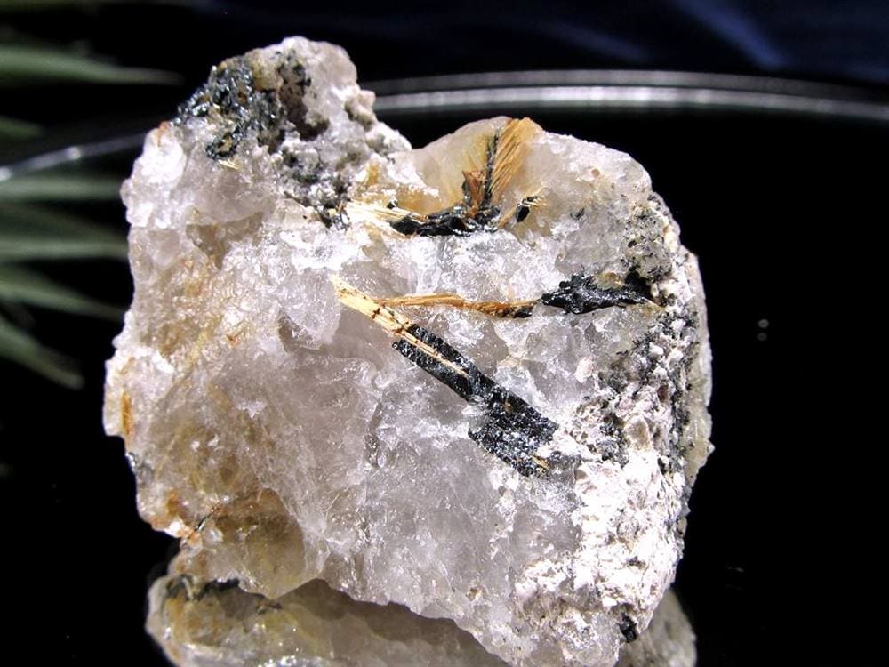 ゴールドルチル ヘマタイト 原石 母岩付き 金運