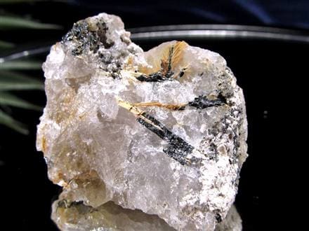 ゴールドルチル ヘマタイト 原石 母岩付き 金運