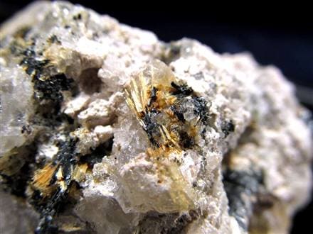 ゴールドルチル ヘマタイト 原石 母岩付き 金運