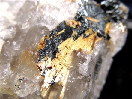 ゴールドルチル ヘマタイト 原石 母岩付き 金運