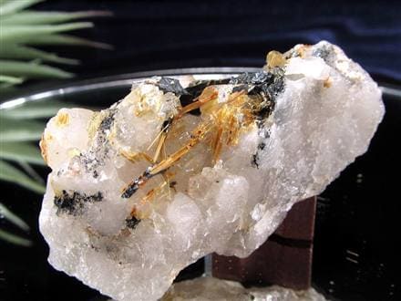 ゴールドルチル ヘマタイト 原石 母岩付き 金運