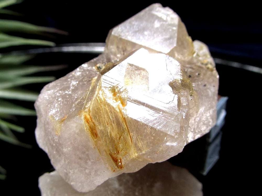 ゴールドルチル ヘマタイト 原石 母岩付き 金運