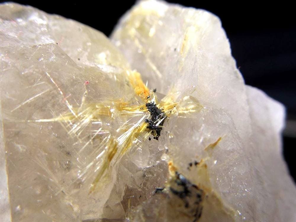 ゴールドルチル ヘマタイト 原石 母岩付き 金運