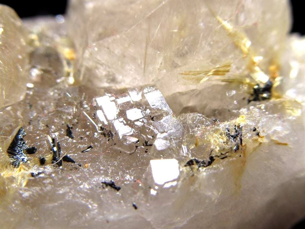 ゴールドルチル ヘマタイト 原石 母岩付き 金運