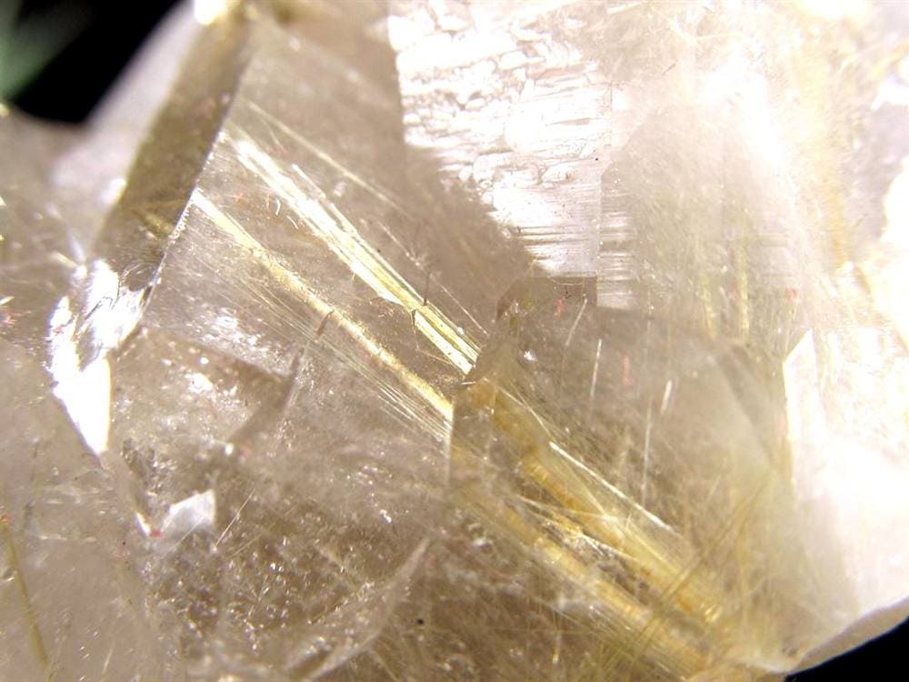 ゴールドルチル ヘマタイト 原石 母岩付き 金運