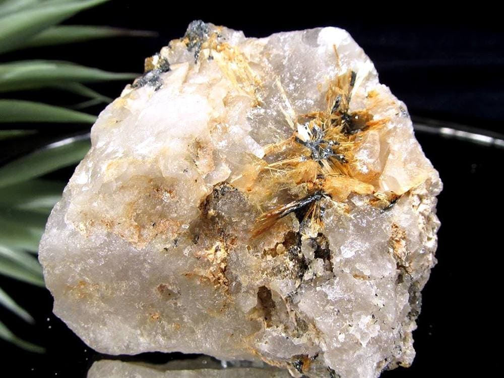 ゴールドルチル ヘマタイト 原石 母岩付き 金運