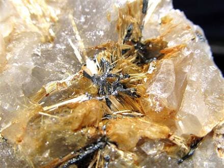 ゴールドルチル ヘマタイト 原石 母岩付き 金運