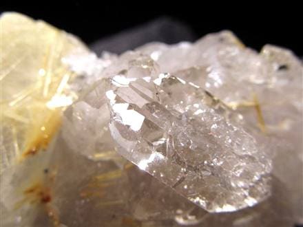 ゴールドルチル ヘマタイト 原石 母岩付き 金運