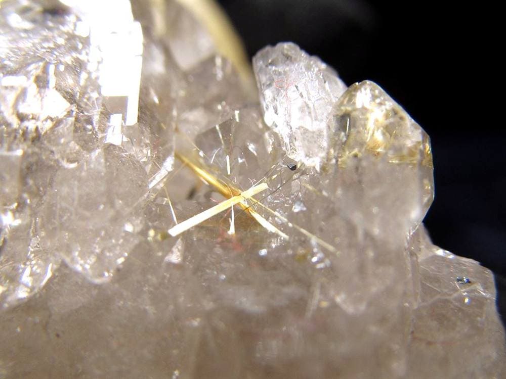 ゴールドルチル ヘマタイト 原石 母岩付き 金運