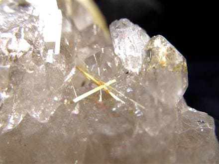 ゴールドルチル ヘマタイト 原石 母岩付き 金運