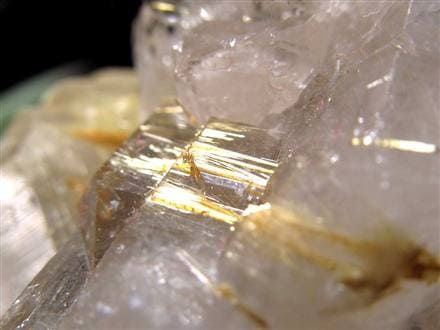 ゴールドルチル ヘマタイト 原石 母岩付き 金運