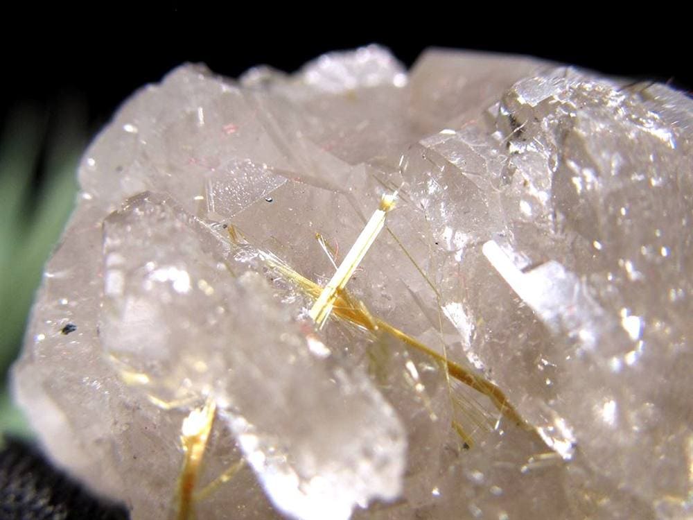 ゴールドルチル ヘマタイト 原石 母岩付き 金運