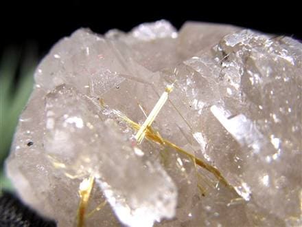 ゴールドルチル ヘマタイト 原石 母岩付き 金運