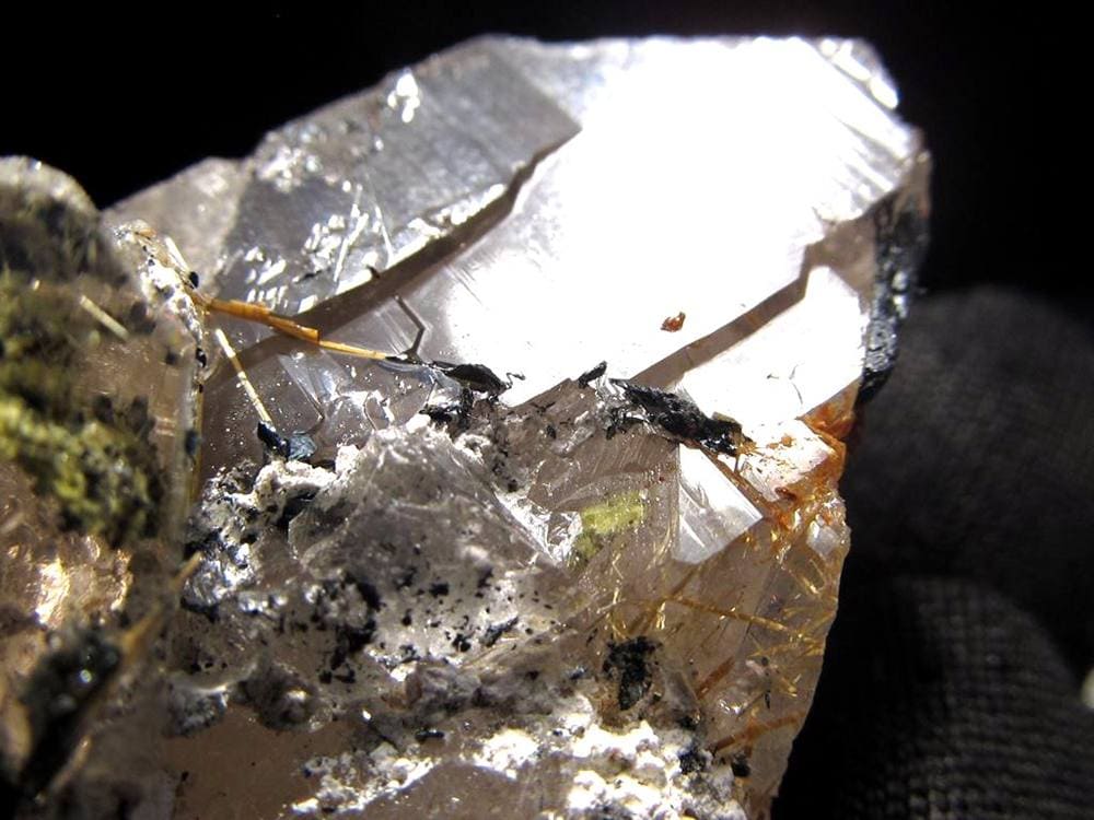 ゴールドルチル ヘマタイト 原石 母岩付き 金運