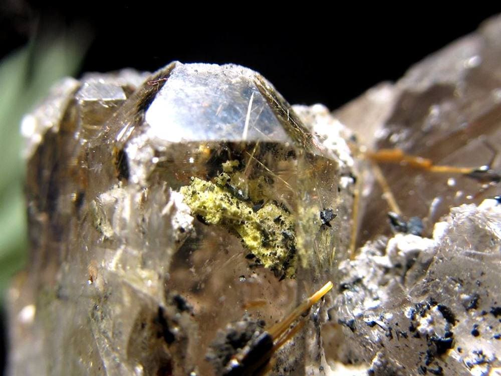 ゴールドルチル ヘマタイト 原石 母岩付き 金運