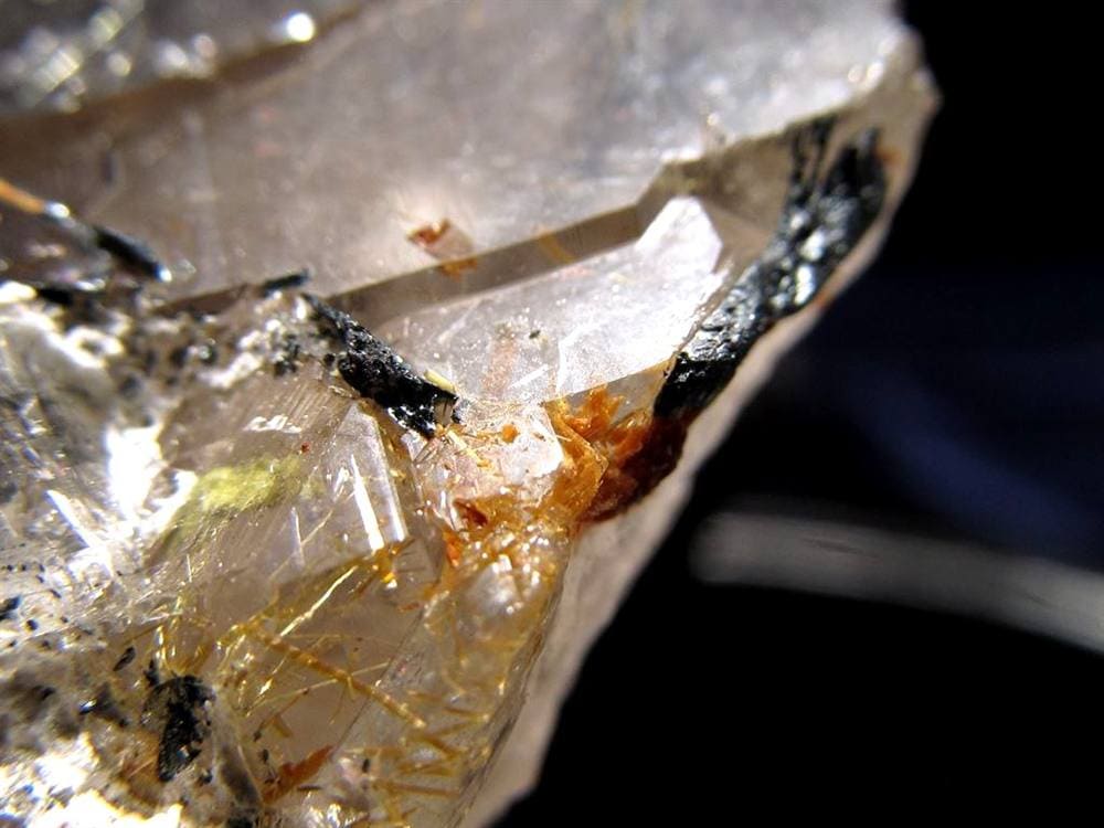 ゴールドルチル ヘマタイト 原石 母岩付き 金運