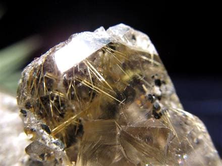 ゴールドルチル ヘマタイト 原石 母岩付き 金運