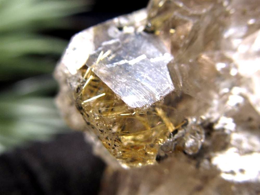 ゴールドルチル ヘマタイト 原石 母岩付き 金運