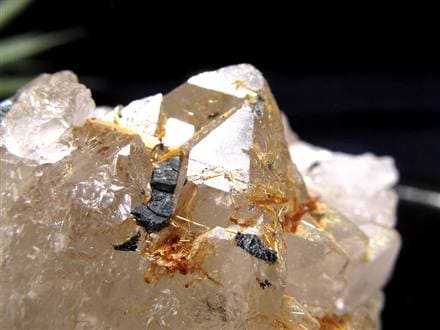 ゴールドルチル ヘマタイト 原石 母岩付き 金運