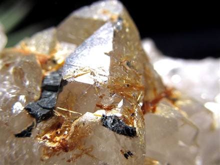 ゴールドルチル ヘマタイト 原石 母岩付き 金運