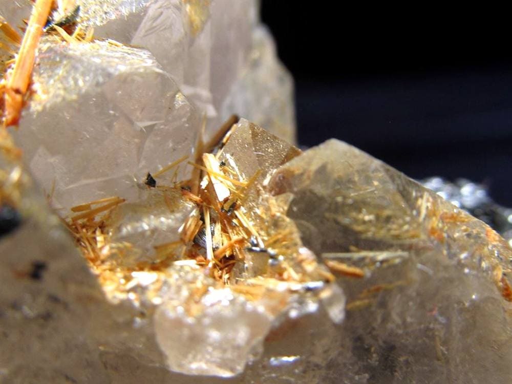 ゴールドルチル ヘマタイト 原石 母岩付き 金運