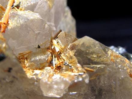 ゴールドルチル ヘマタイト 原石 母岩付き 金運